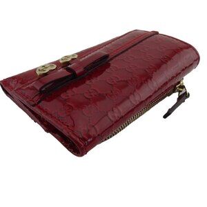 GUCCI Tri-fold wallet Red Women 258412 Authentic secondhand